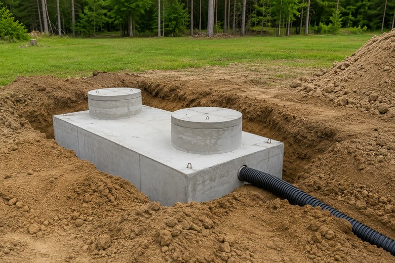 Septic system cost — New installs, replacements, conventional vs aerobic vs mound, by soil type.