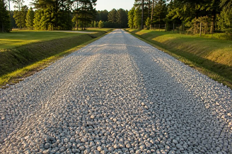 Best gravel for a driveway — Base, middle and top layers, and what each is called locally.