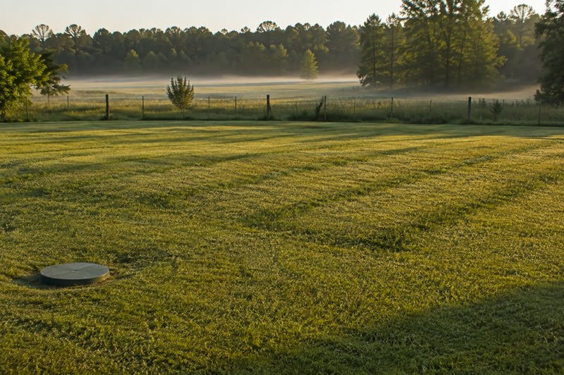 Septic tank pumping and maintenance — The routine between pump-outs, and what never goes down the drain.