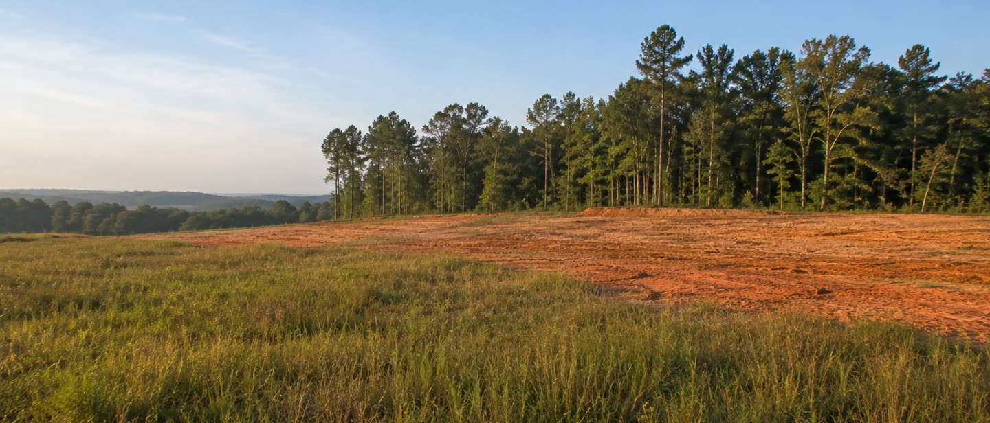 Rural land on the outskirts of Raleigh, North Carolina