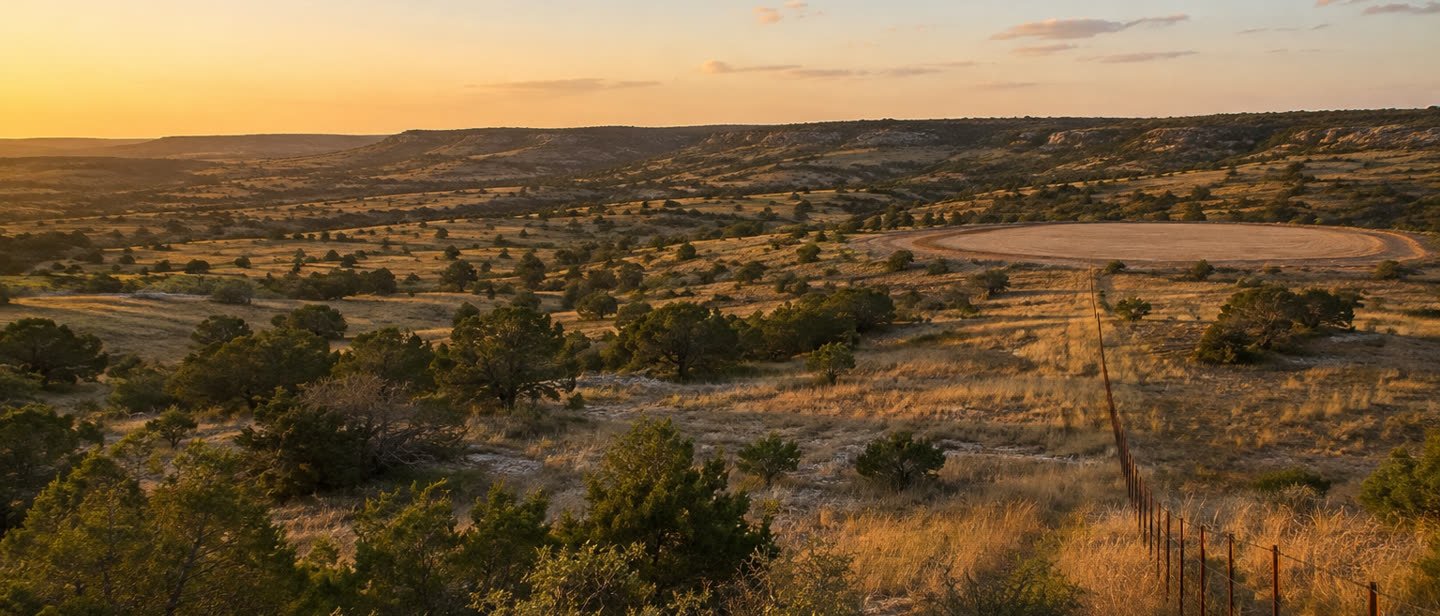 Rural acreage under preparation in Texas