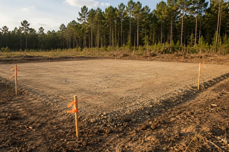 Site Preparation work in progress on rural land